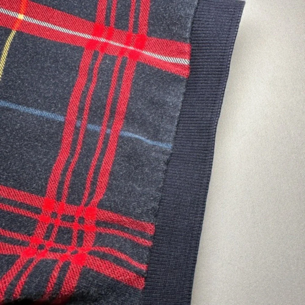 Vtg Chaps Ralph Lauren Polo Shirt Mens XL Red‎ Tartan Plaid Collared 90s Golf